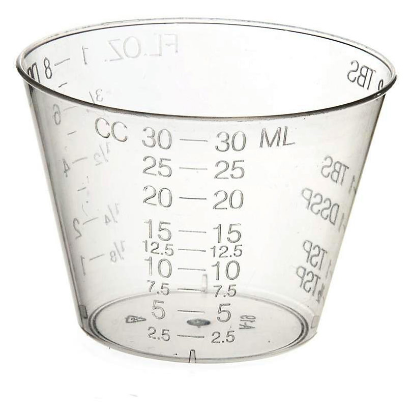 Medline Graduated Plastic Disposable Medicine Cup 2 oz, 1840/Case