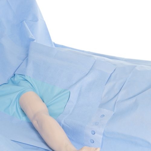 O and M Halyard Inc Orthopedic Drape Blue 76 W x 120 L Inch Without Covers - Case of 14 thumbnail 2