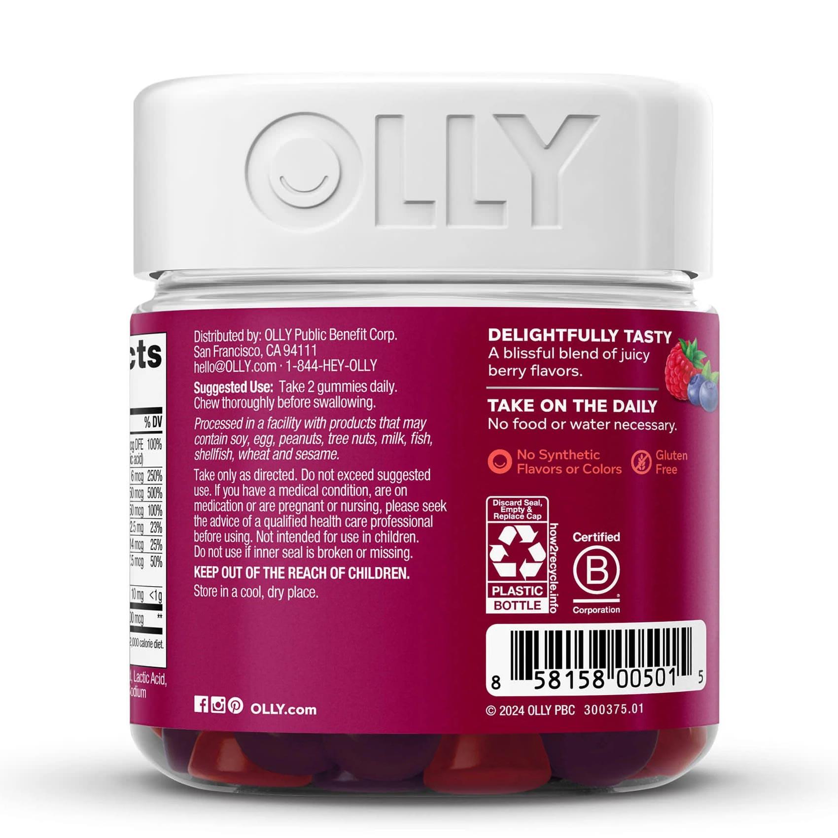 OLLY Women's Multi-Tasking Blend of Vitamins A, C, D, E, Bs, Biotin & Folic Acid thumbnail 3