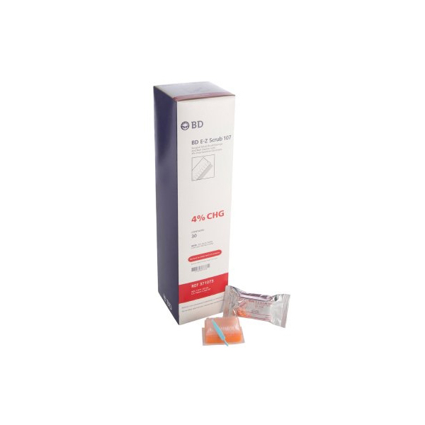 BD E-Z Scrub Impregnated Scrub Brush, Red thumbnail 1