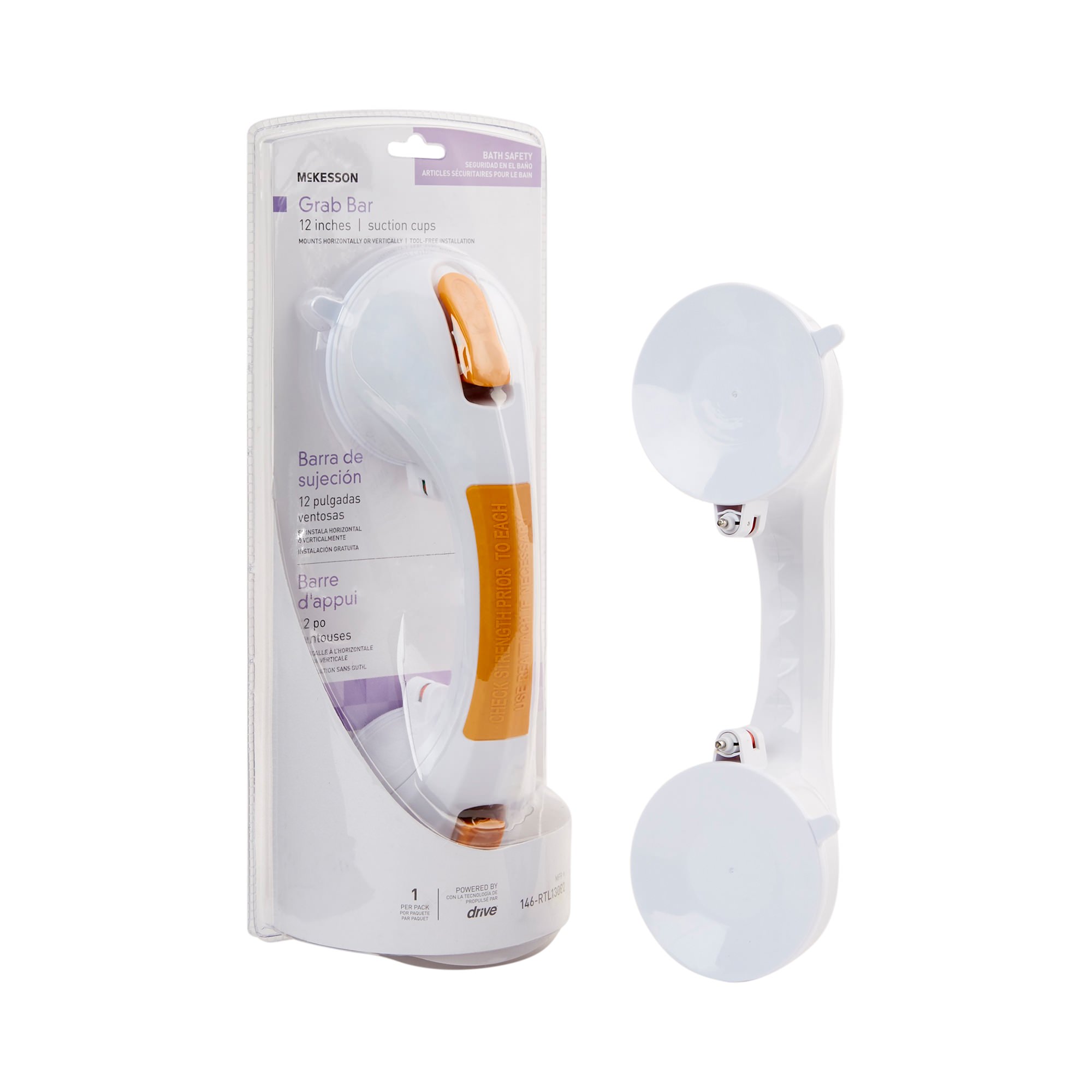 McKesson Plastic Suction-Cup Grab Bar