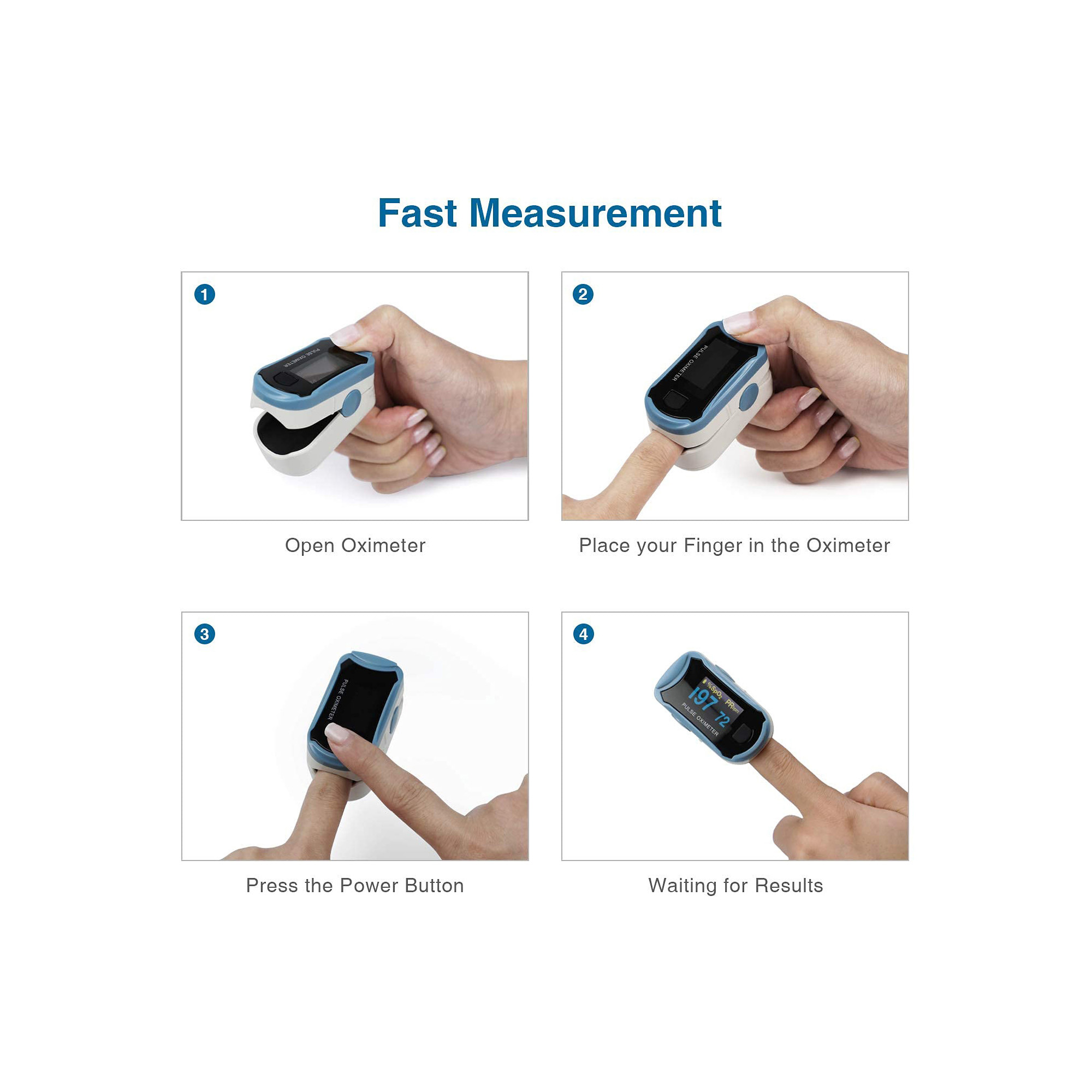 ChoiceMed Digital Fingertip Pulse Oximeter thumbnail 2