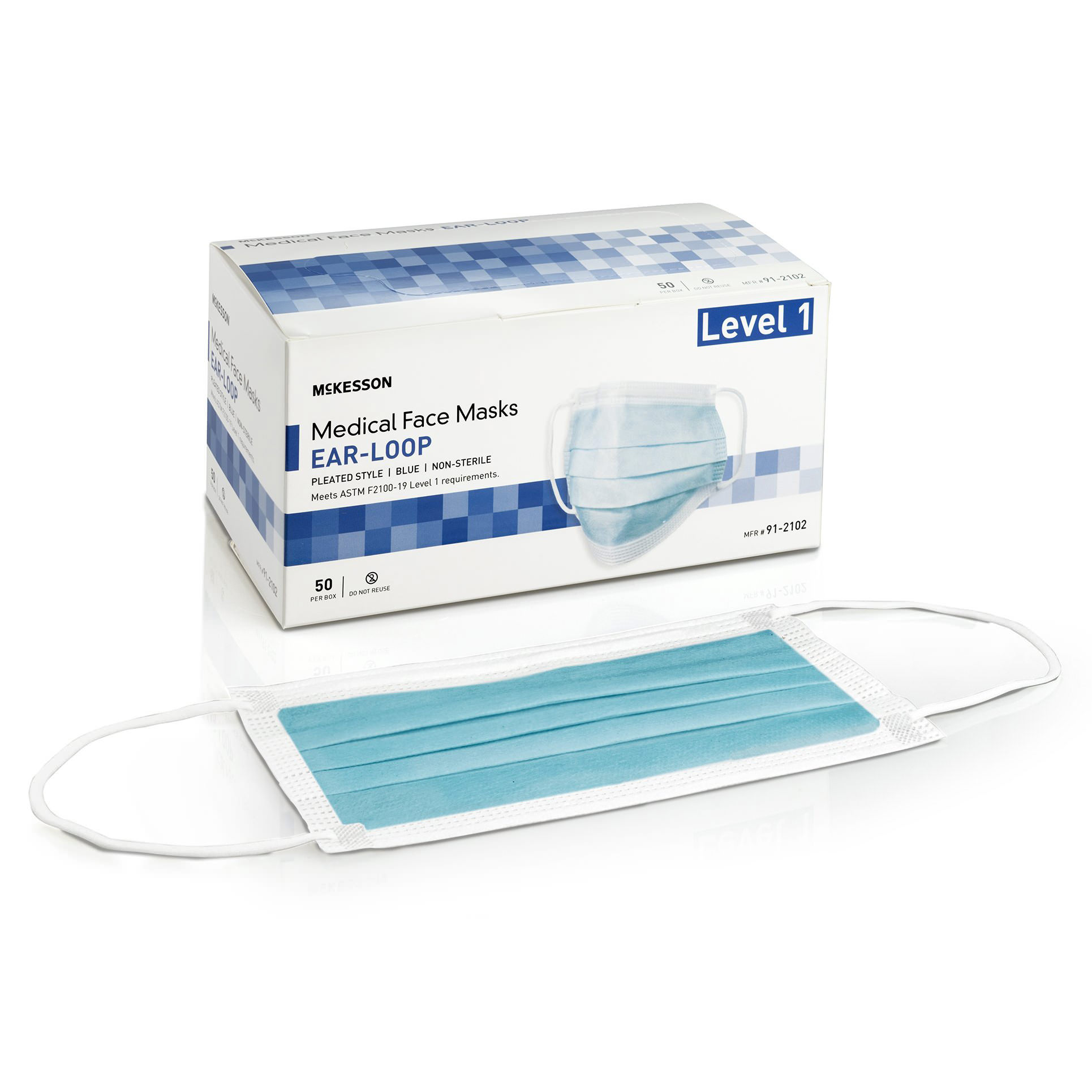 衛生医療用品・救急用品   Classic Disc Face Mask S/M McKesson ASTM Level 1 Medical Face Masks: Yellow Procedure Masks