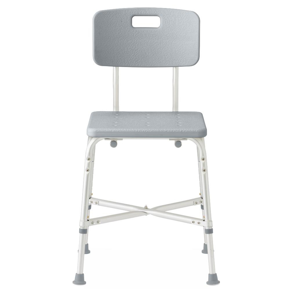 Medline Bariatric Aluminum Shower Chair with Back thumbnail 2