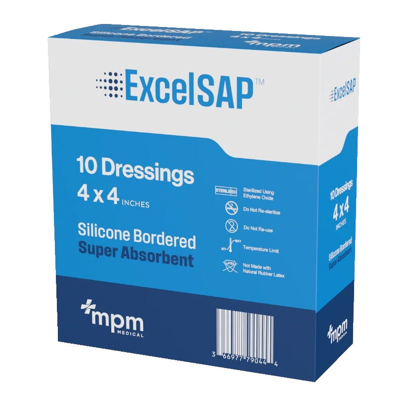 Excel SAP Super Absorbent Dressing with Silicone Border thumbnail 1