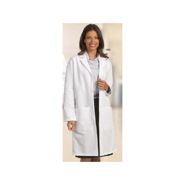 Fashion Seal Lab Coat White, Unisex Medium - Knee Length