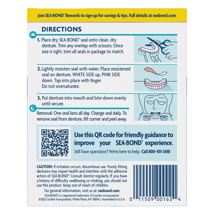 Sea-Bond Denture Adhesive Wafer thumbnail 3