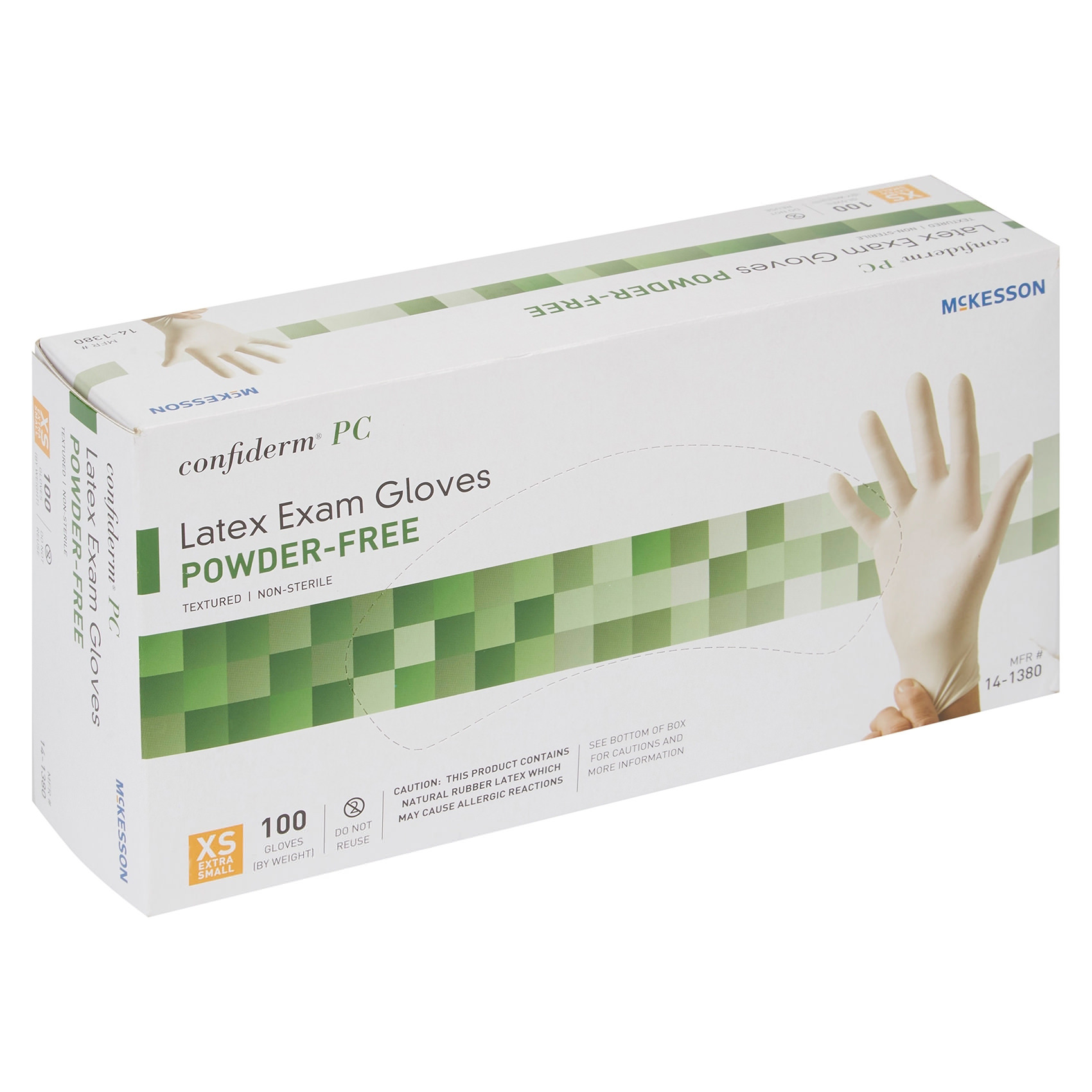 McKesson Confiderm PC Latex Powder Free Exam Gloves thumbnail 6