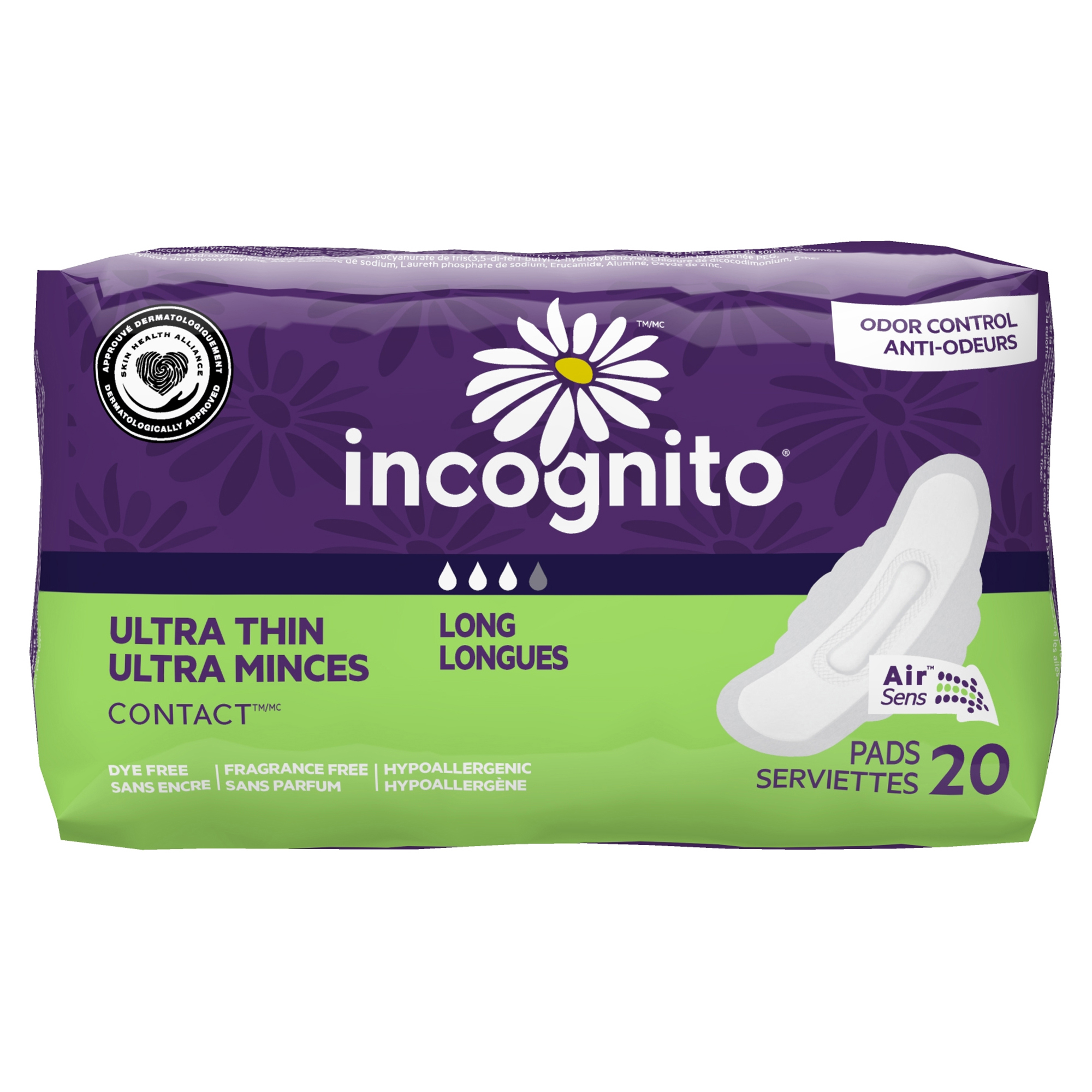 Incognito Contact Ultra Thin Long Pads - Main image