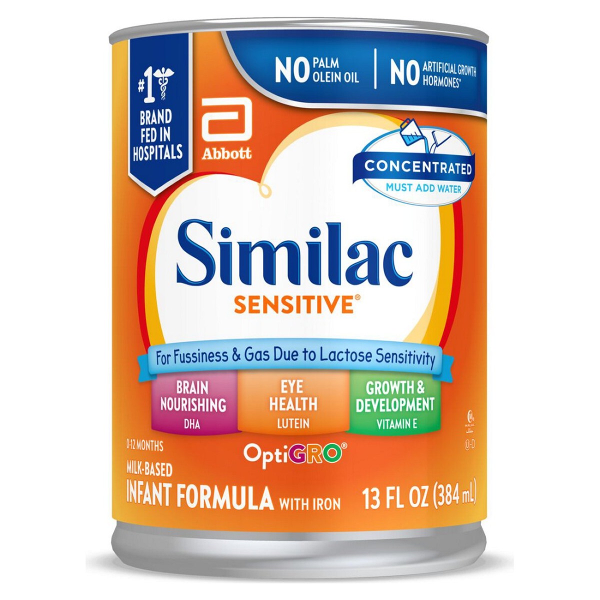 Similac Sensitive Infant formula with iron, Concentrated Liquid