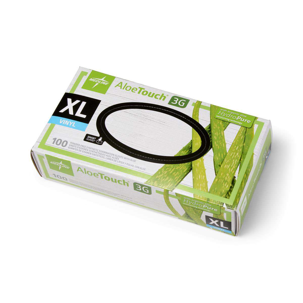 AloeTouch 3G Synthetic Vinyl Exam Gloves Small - Powder Free