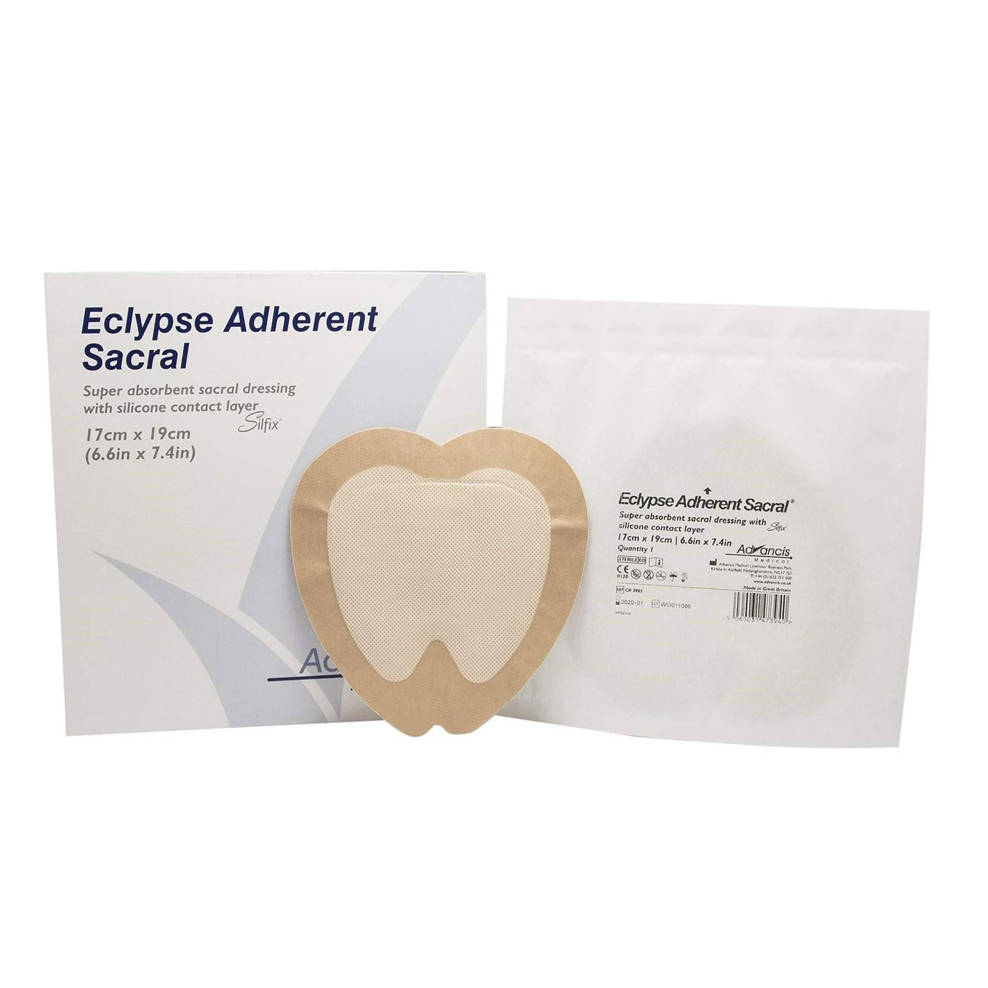 Eclypse Adherent Sacral Super Absorbent Dressing
