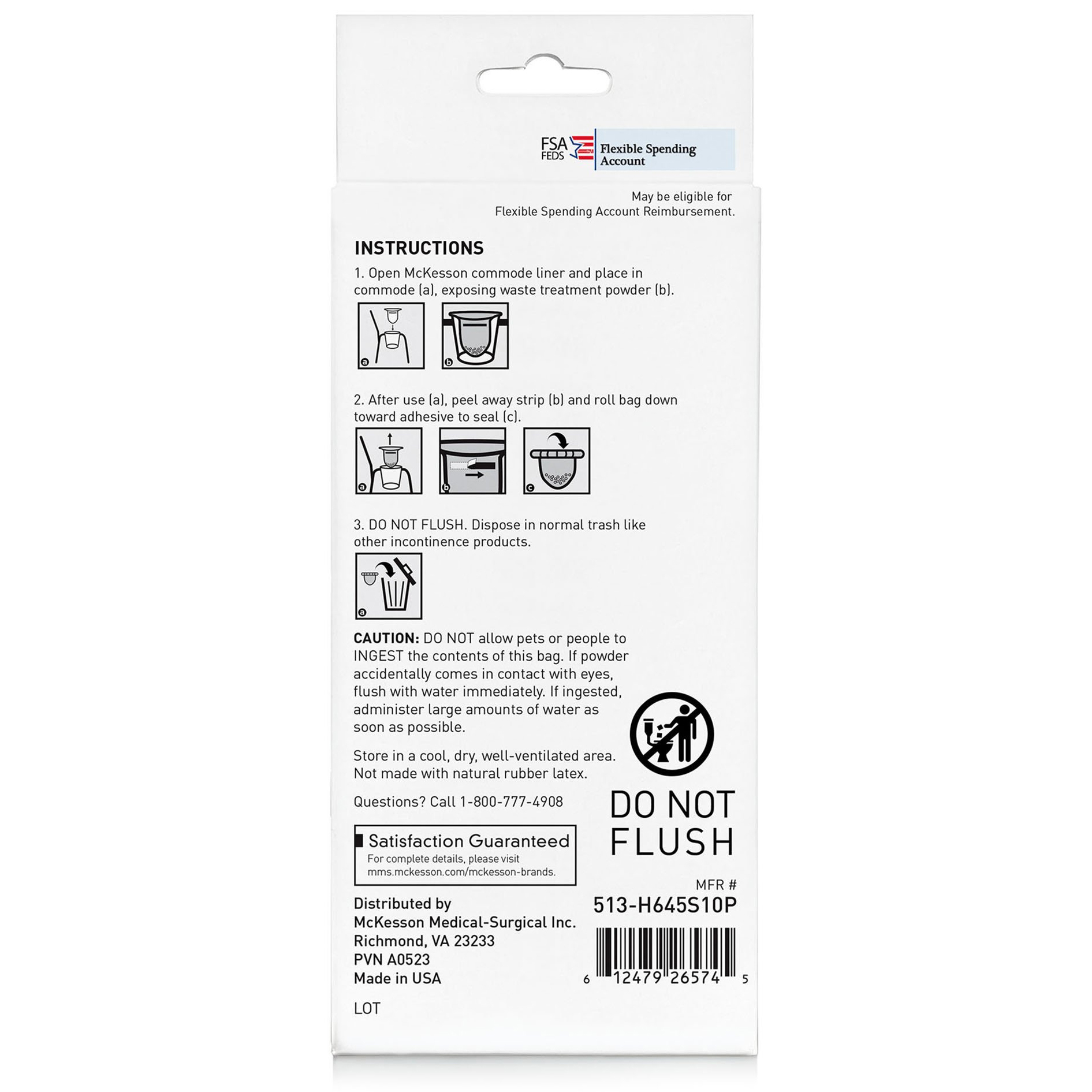 McKesson Commode & Bedpan Liner thumbnail 3