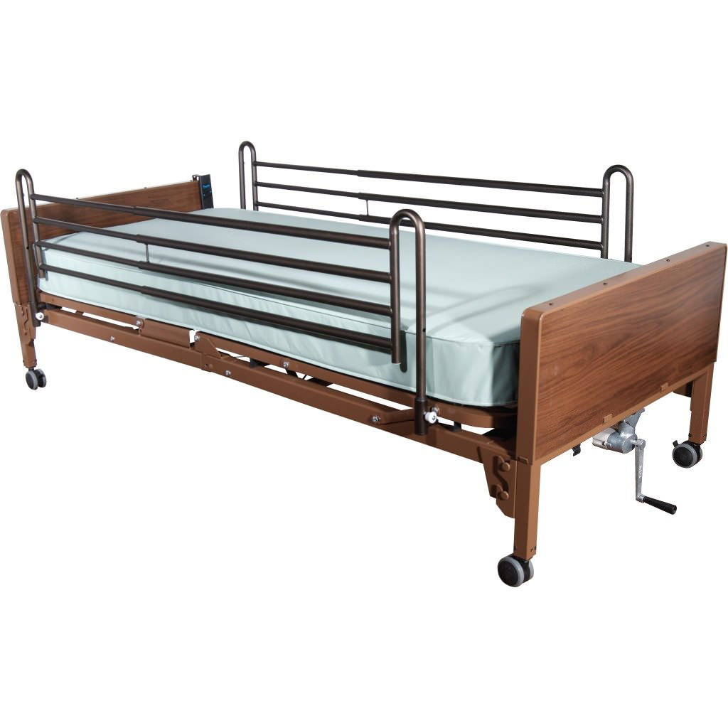 Drive Deluxe Full Length Hospital Bed Side Rails thumbnail 2