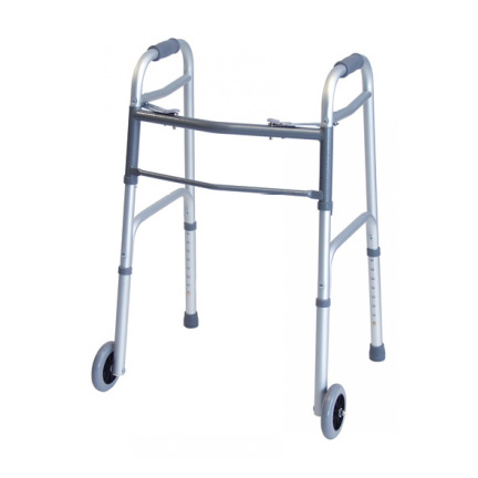 Lumex everyday dual release walker with 5" wheels, adult thumbnail 1