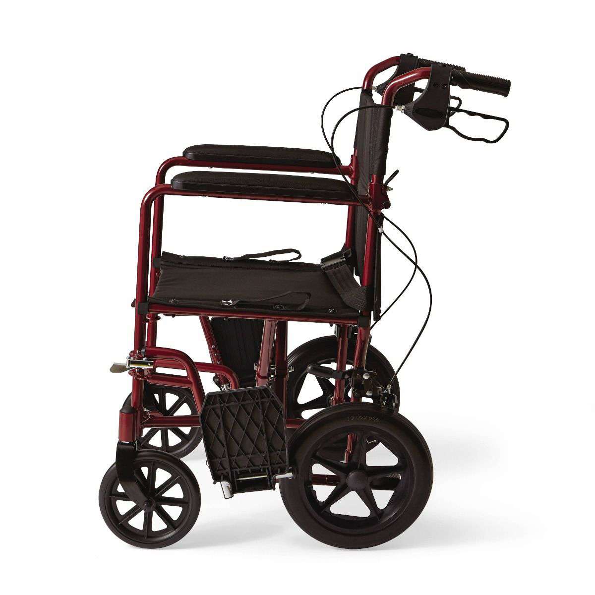 Medline Basic Aluminium Transport Chair thumbnail 5