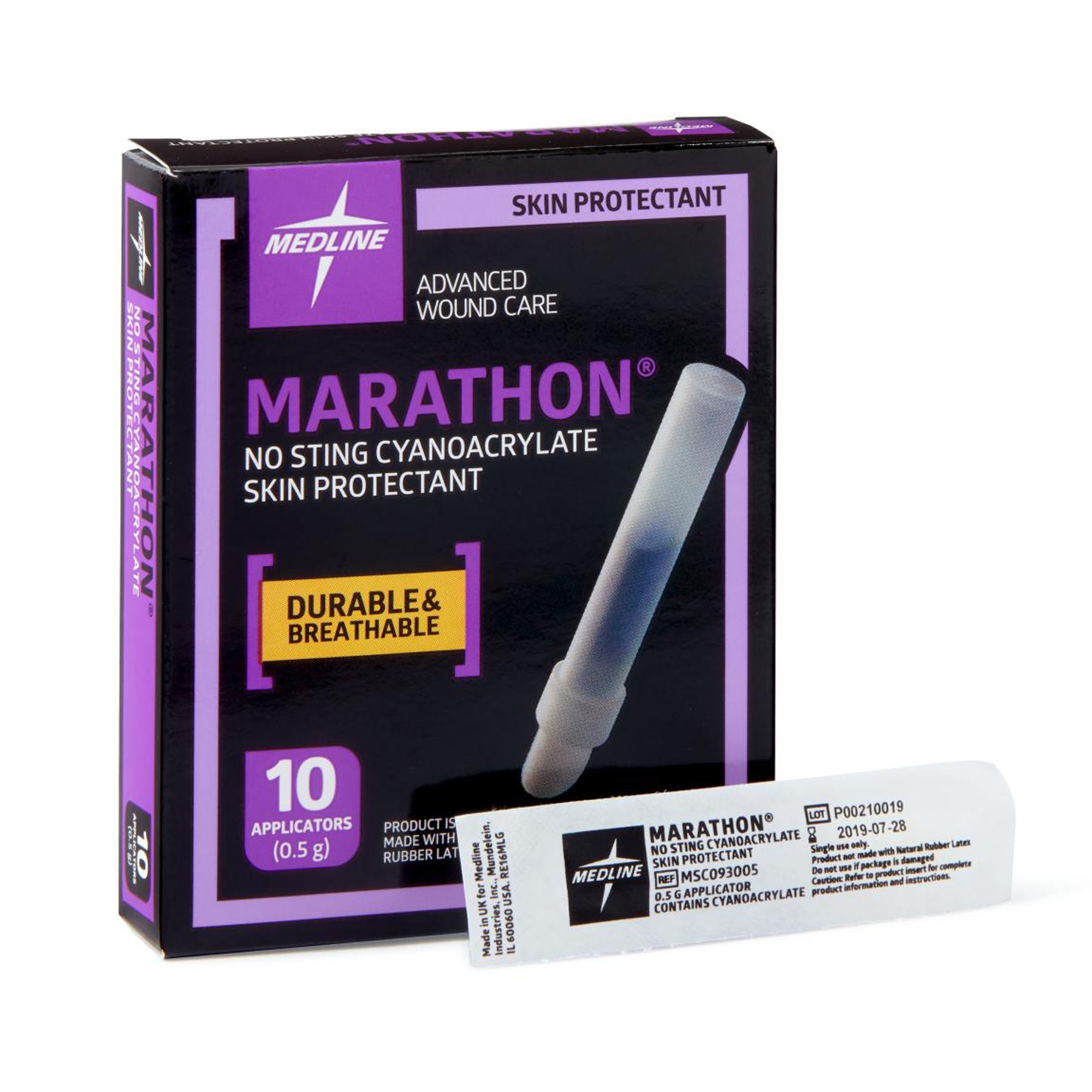 Skin Protector Marathon Liquid Skin Barrier Applicator - No-Sting Cyanoacrylate Protection