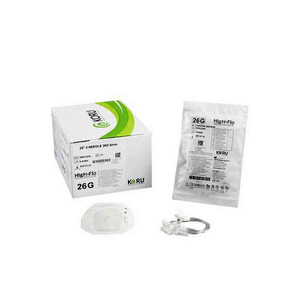 Koru HIgH-Flo2 Sub-Q Infusion Set with Winged Hub