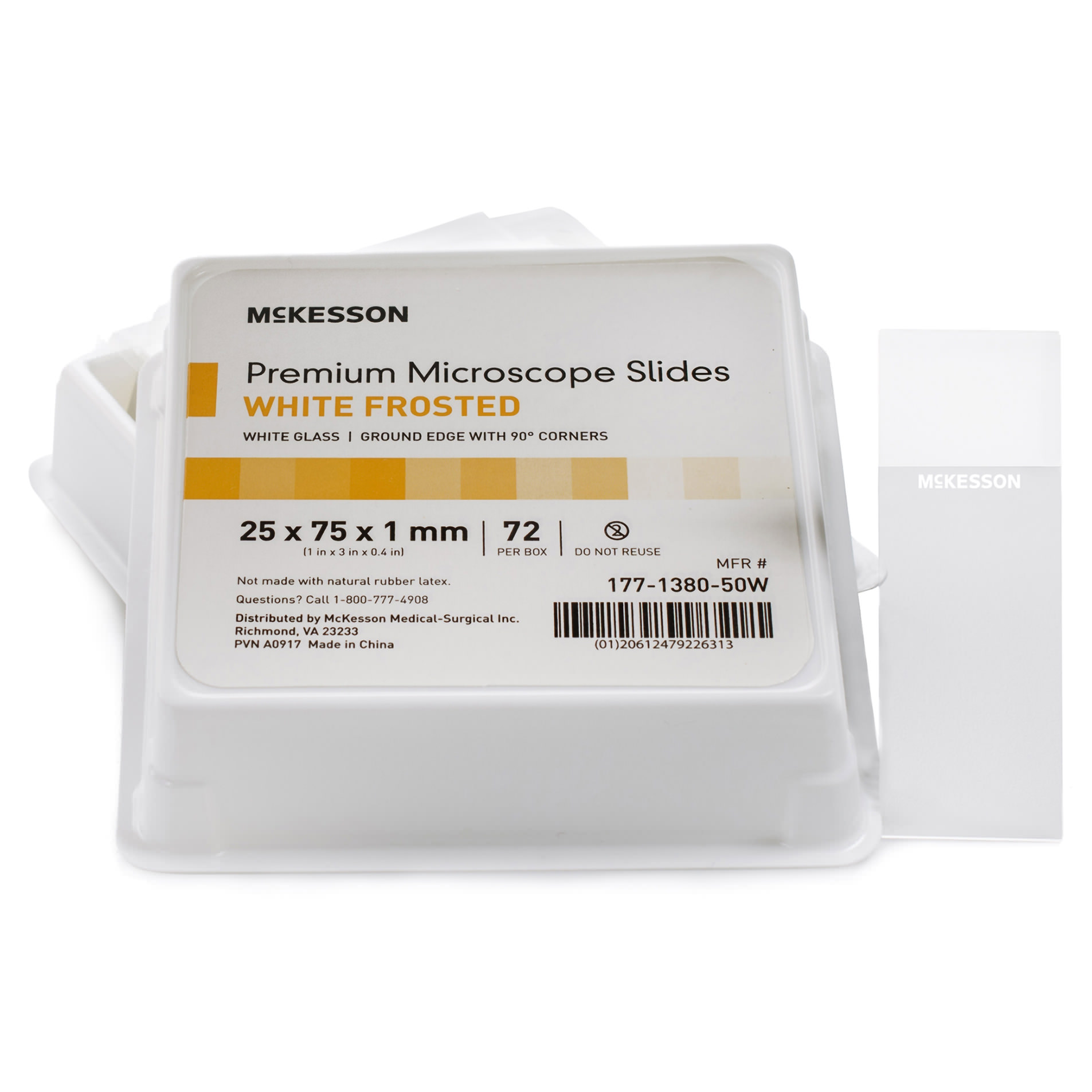 McKesson Microscope Slide White Frosted End