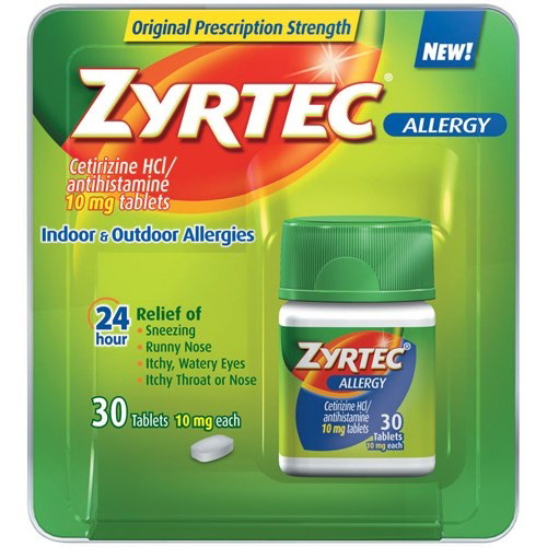 Zyrtec Allergy Relief Tablet, 10 mg