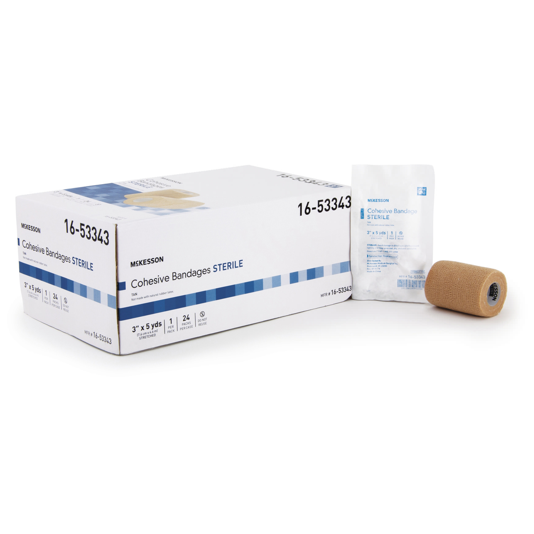 McKesson Cohesive Bandage Tan Sterile - Main image