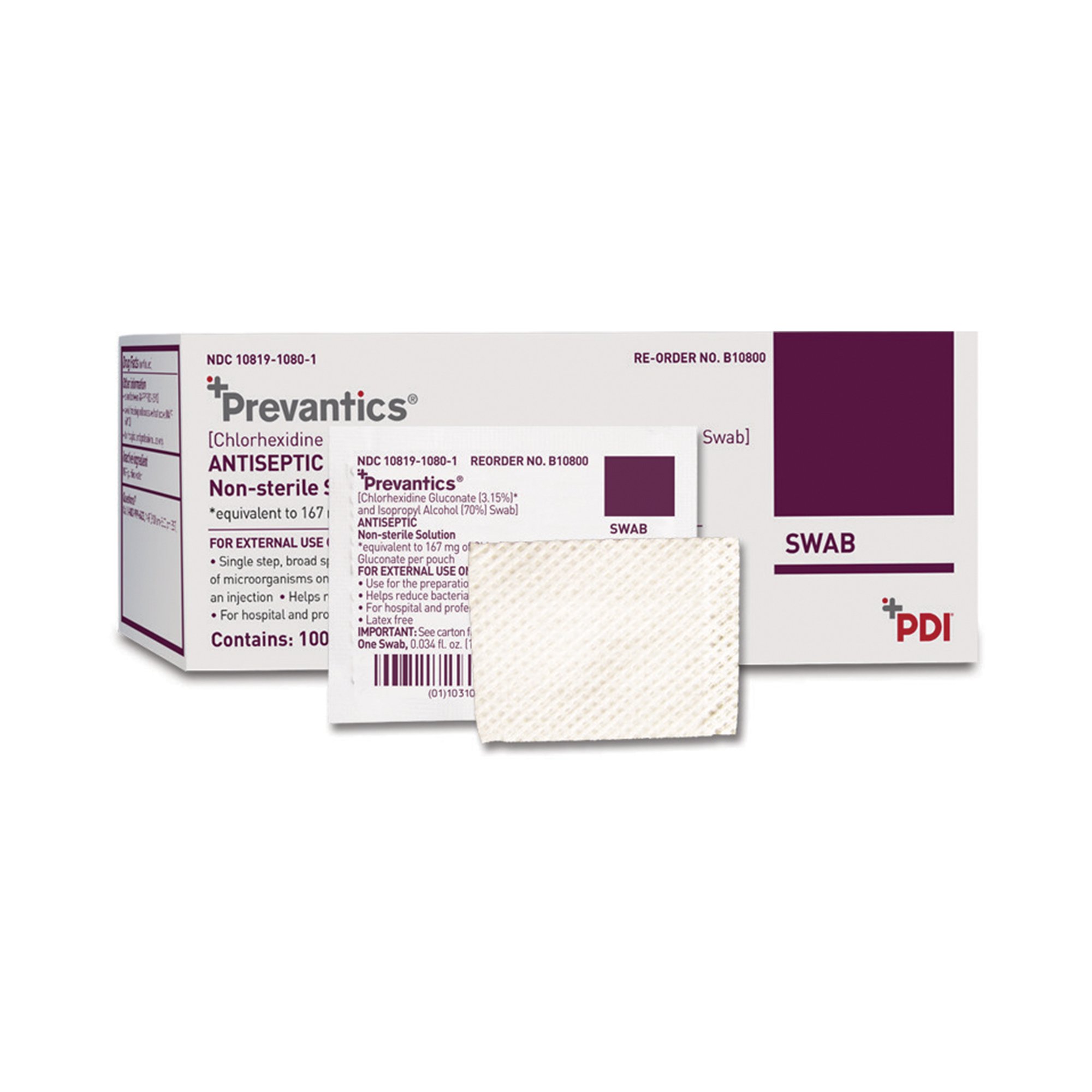 Prevantics Antiseptic Prep Pad 2 x 2-1/2 Inch - Main image