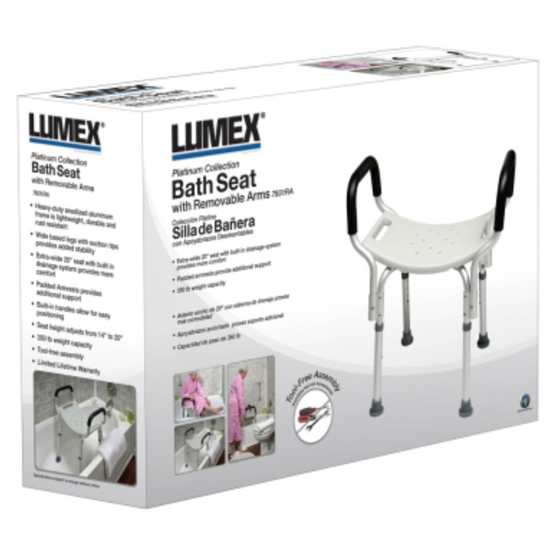Lumex Platinum Bath Seat with Arms thumbnail 5
