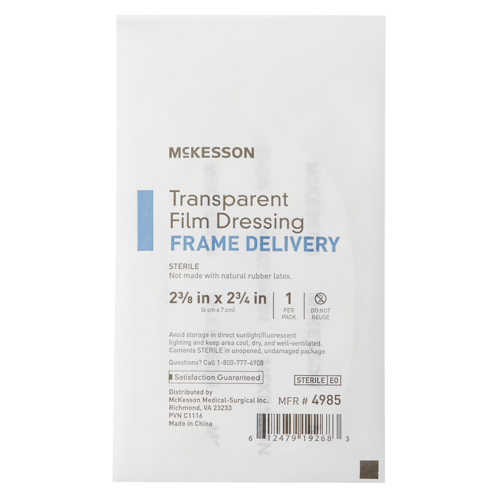 McKesson Frame Style Transparent Film Dressing thumbnail 3