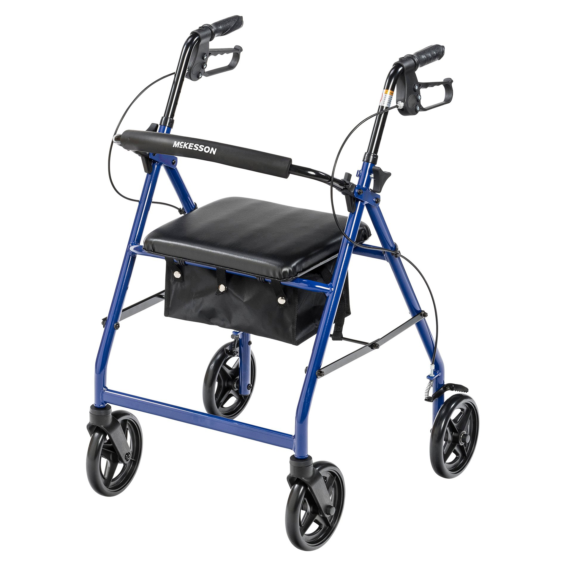 McKesson 4-Wheel Adjustable-Height Aluminum Rollator - Main image