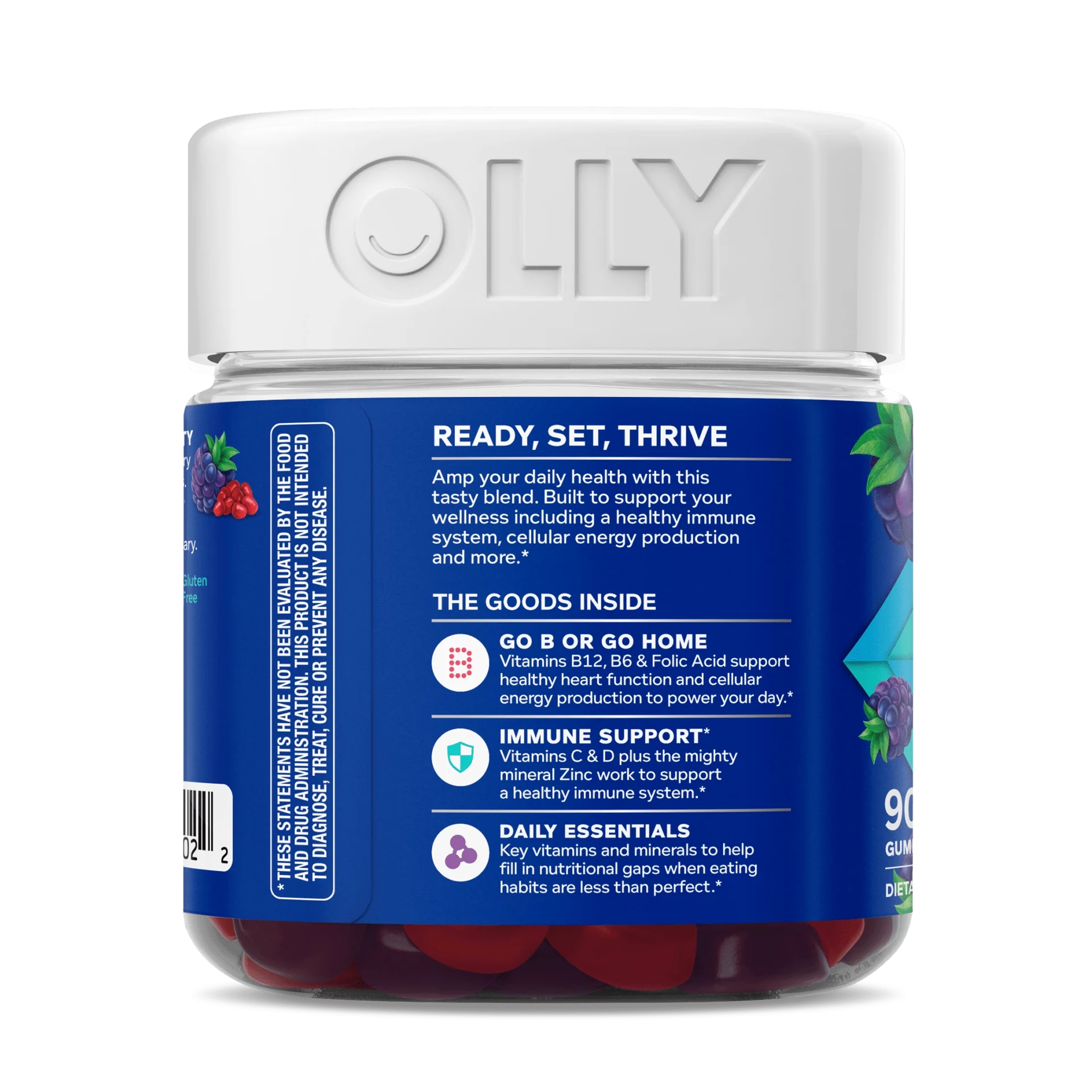 OLLY Men's Multi-Vitamins, Zinc Supplement Gummies - Bottle of 90 thumbnail 4