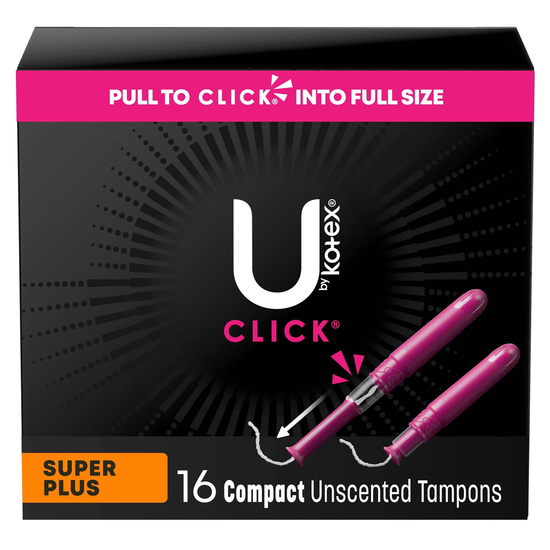 U By Kotex Click Compact Tampons thumbnail 1