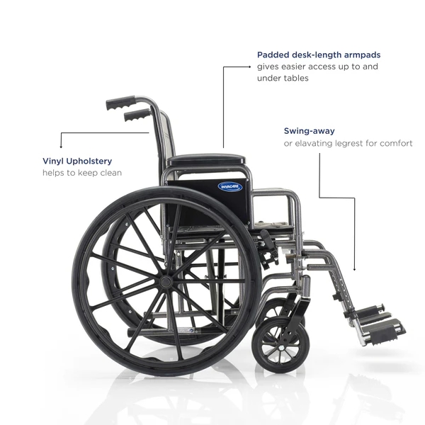 Essentials EX1 Wheelchair with features 