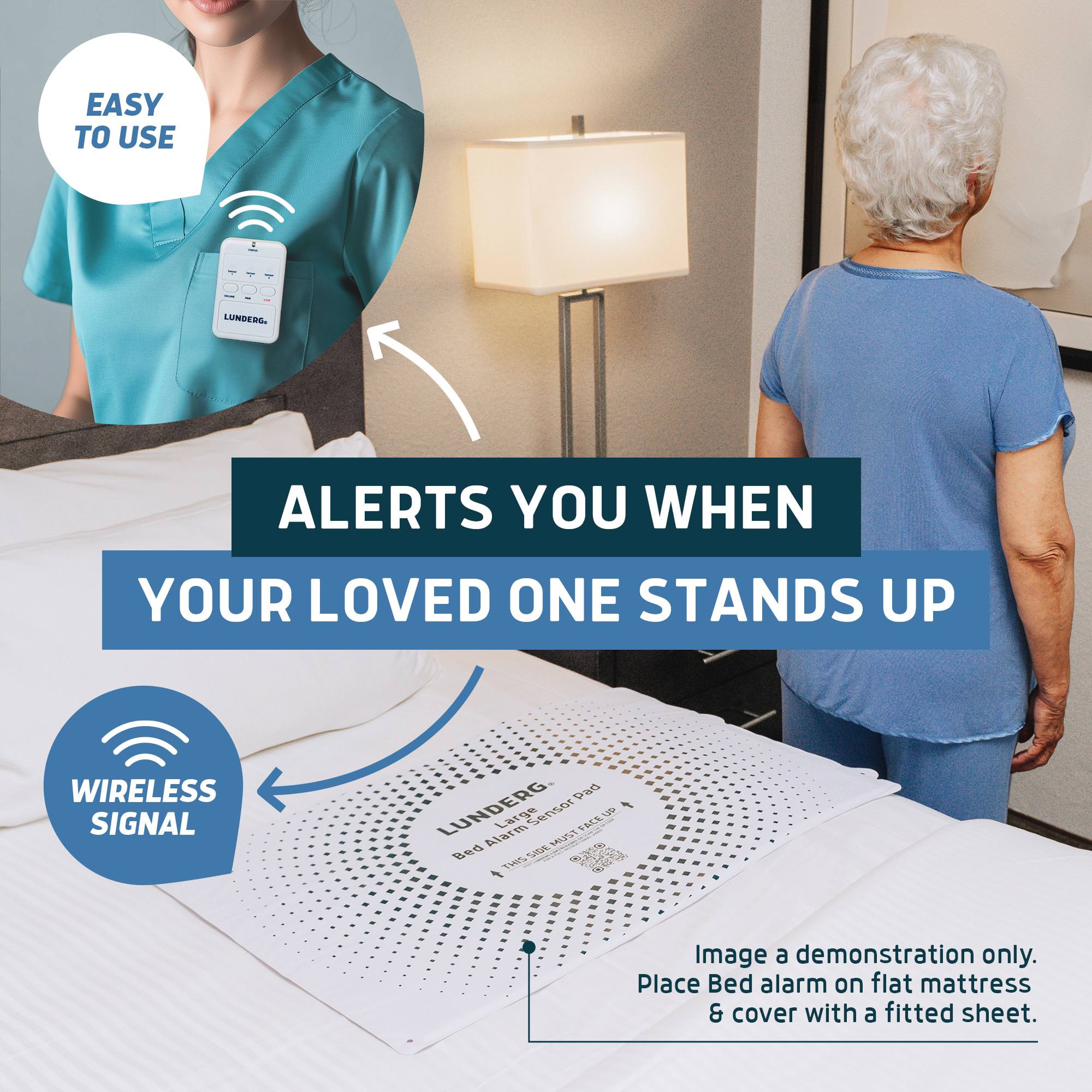 Lunderg Bed Alarm System for Elders with Wireless Sensor Pad and Monitor thumbnail 2
