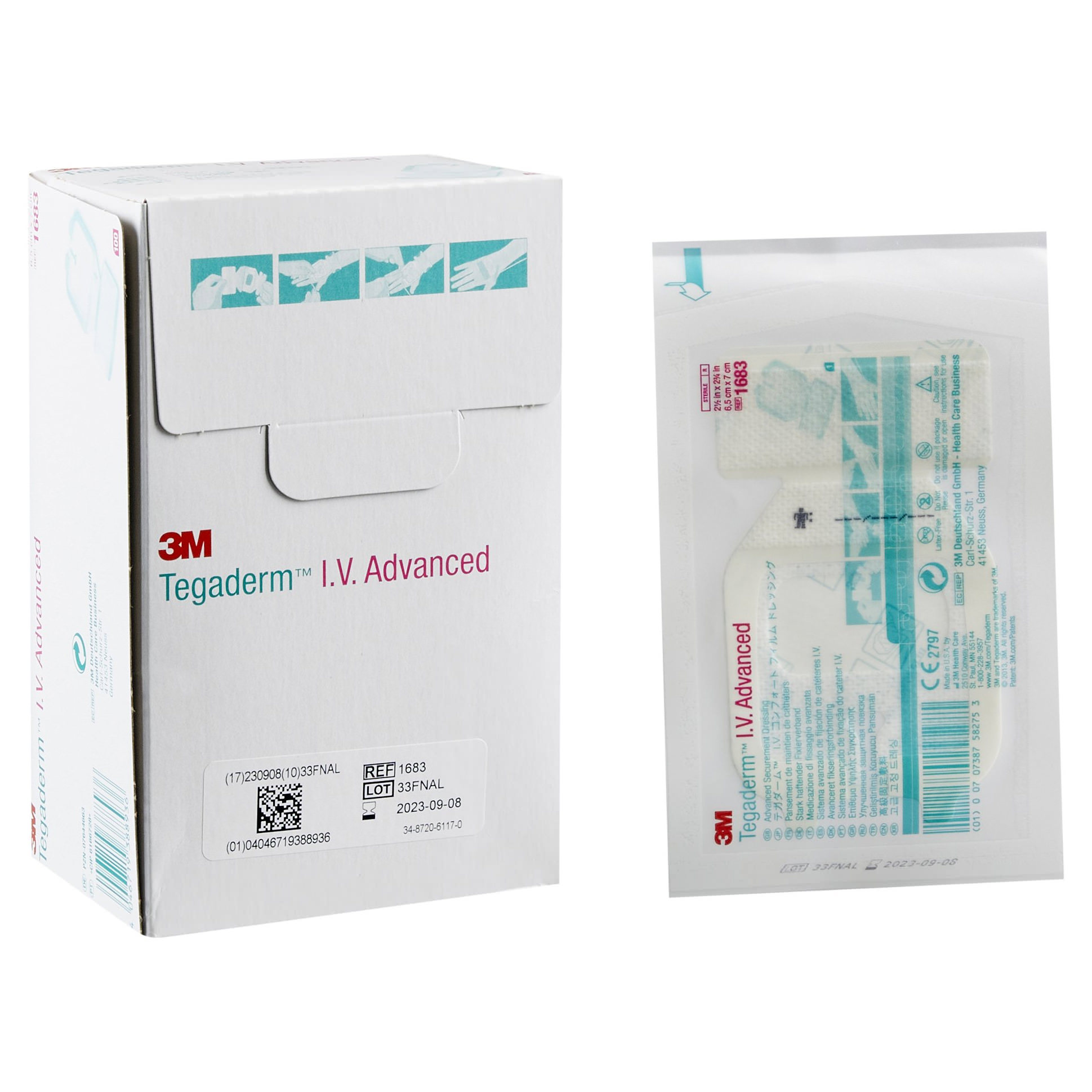 3M Tegaderm IV Advanced Securement Dressing 10x12 cm | Box of 50