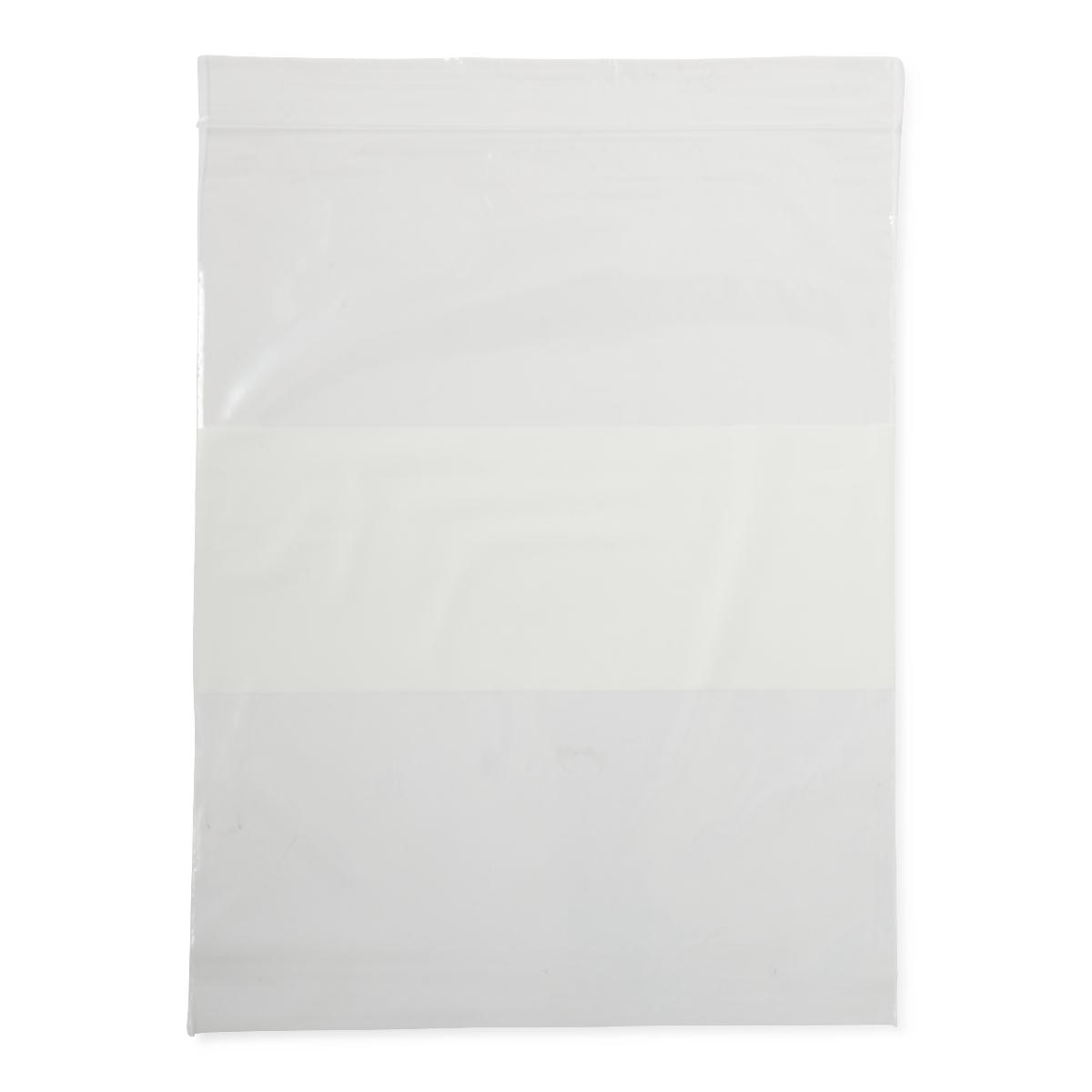 Medline Plastic Zip Closure Bags with White Write-On Block thumbnail 1