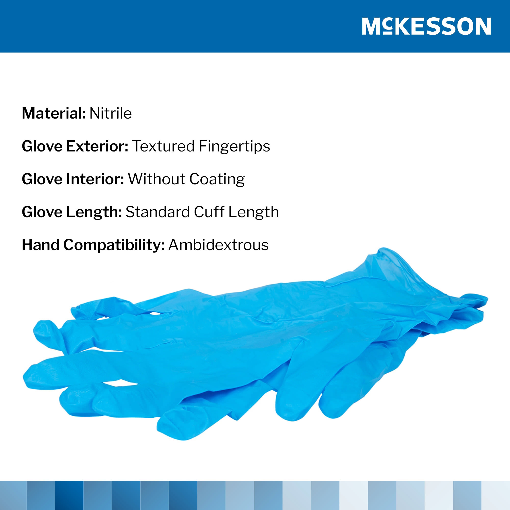 McKesson Confiderm 3.8 Nitrile Powder Free Exam Gloves thumbnail 3