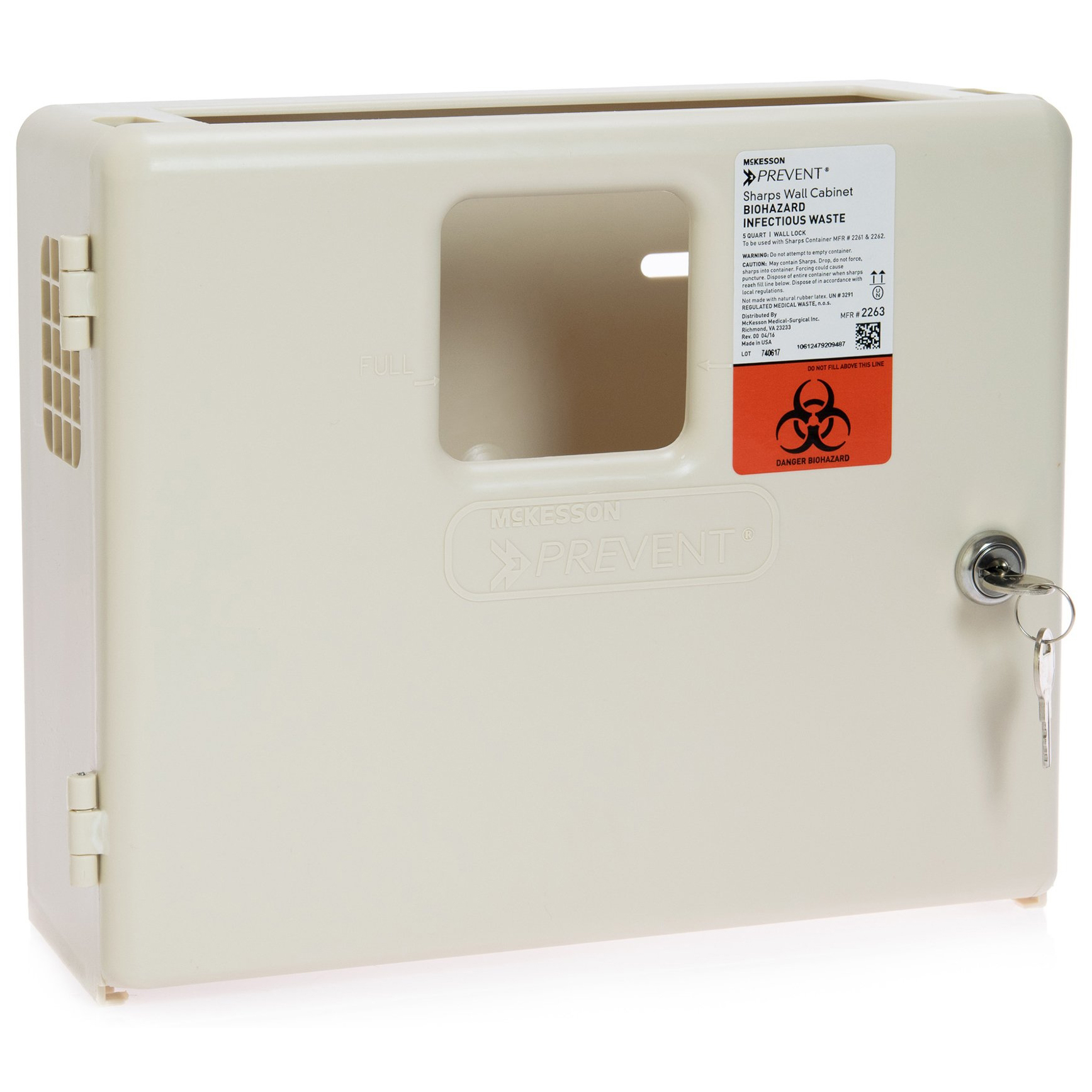 McKesson Prevent Sharps Container Wall Locking Cabinet thumbnail 4