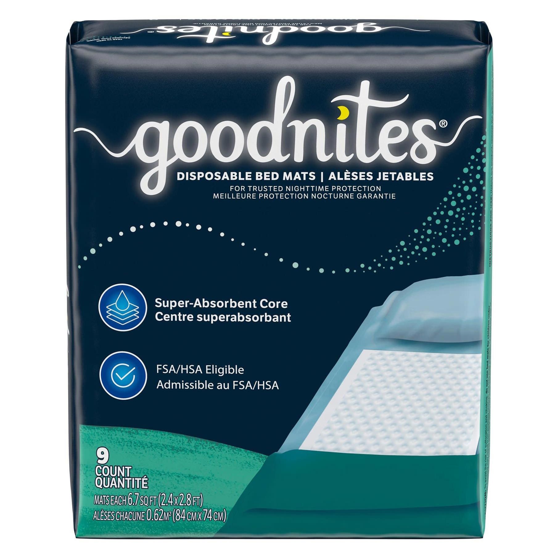 Goodnites Disposable Bed Mats thumbnail 3