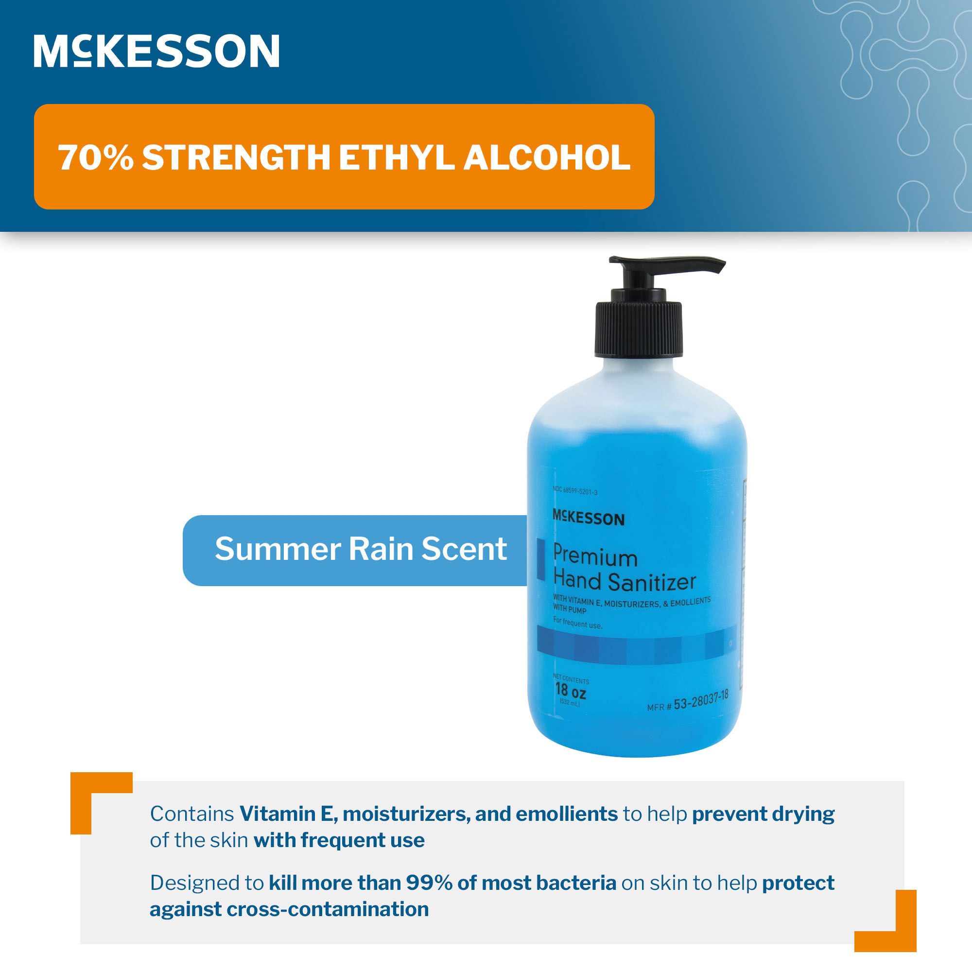 McKesson Premium Hand Sanitizer Gel - 70% Ethyl Alcohol, Multiple