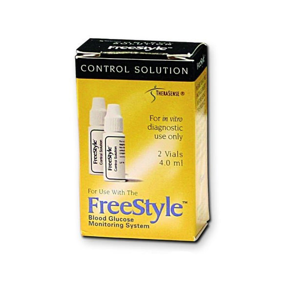 FreeStyle 2 x 4 ml Blood Glucose Control Solution, Normal Level