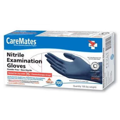 CareMates Nitrile Examination Gloves