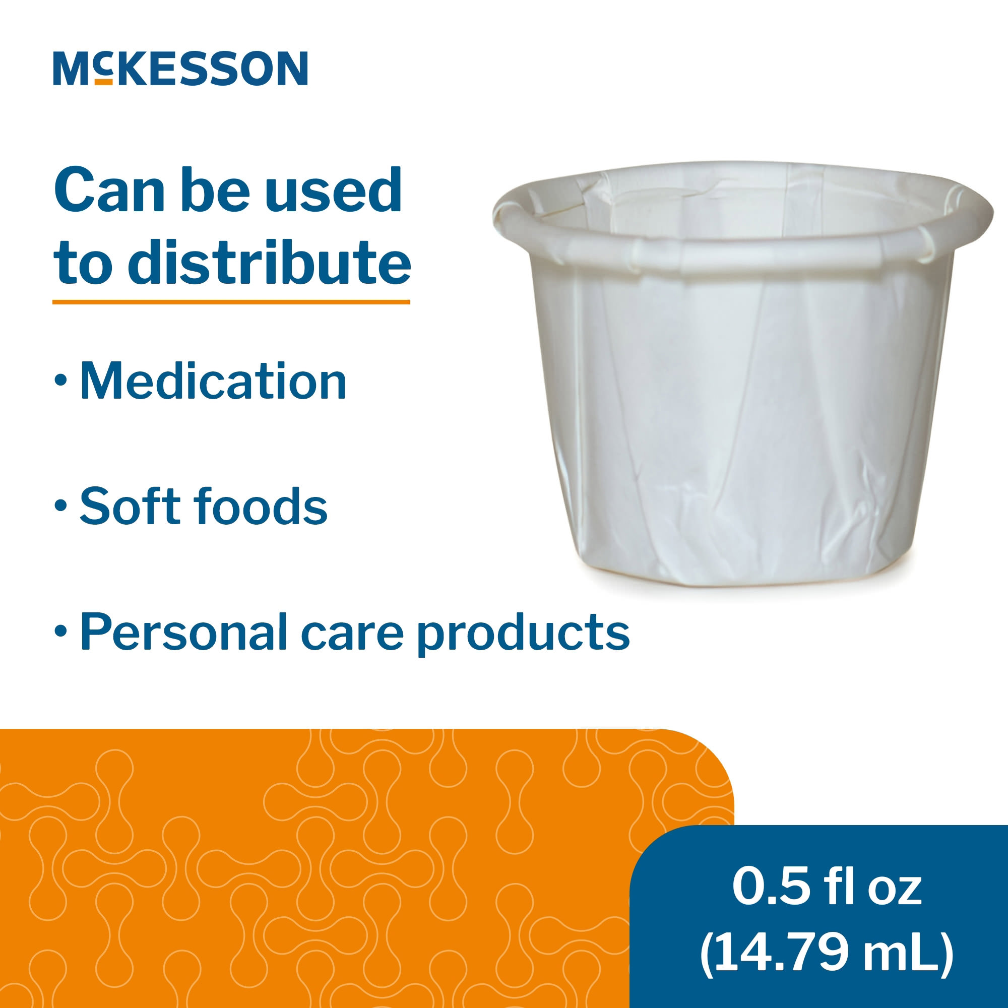McKesson Souffle White Paper Disposable Cup thumbnail 1