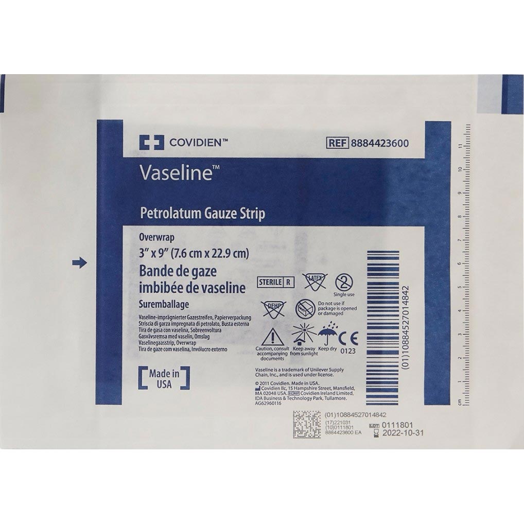 Covidien Vaseline Non-Adherent Petrolatum Gauze Dressing - Main image