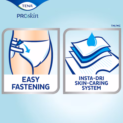 TENA ProSkin Plus Extra Small Incontinence Briefs thumbnail 5