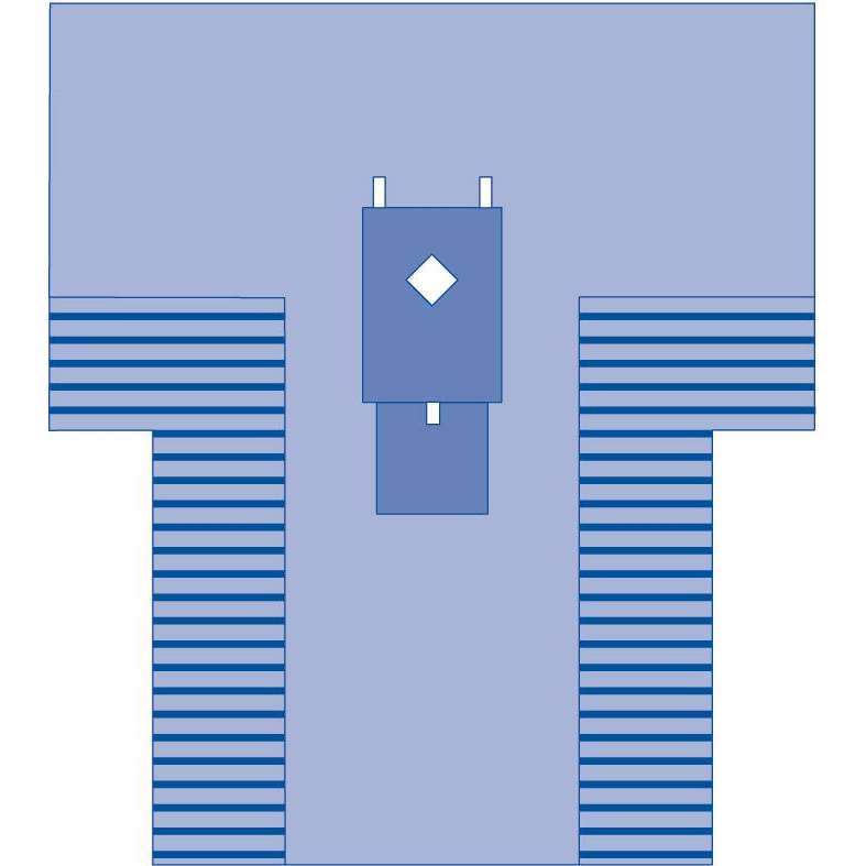 Medline Thyroid Surgical T-Drape - Main image