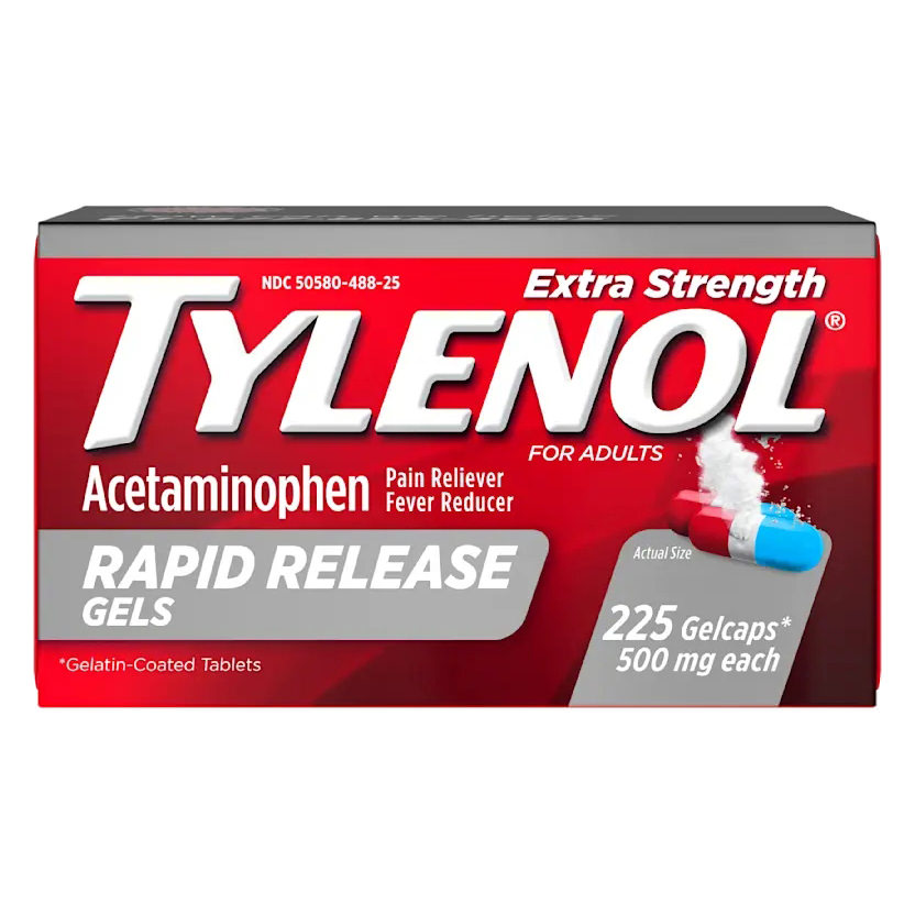 Tylenol Extra Strength Rapid Release Gels, 225 ct thumbnail 1