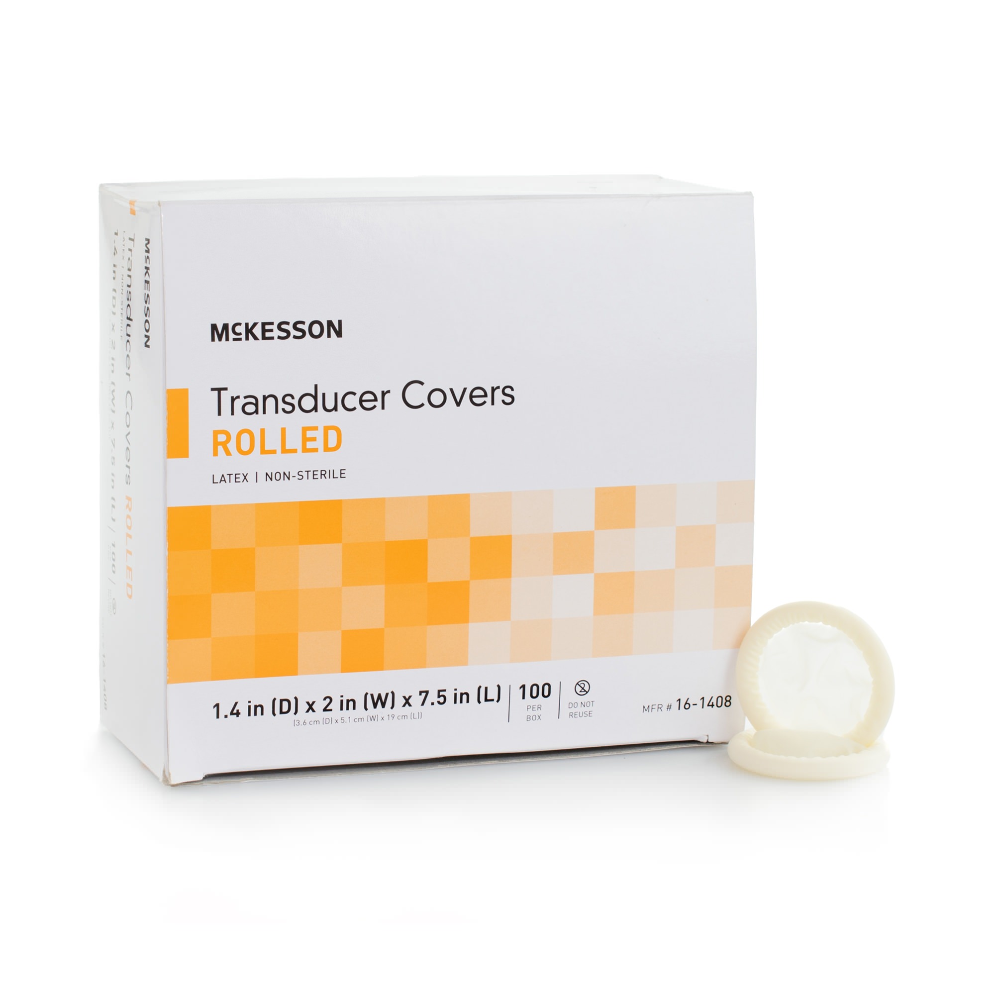 McKesson Ultrasound Transducer Cover, 2 x 7-1/2 Inch - Main image