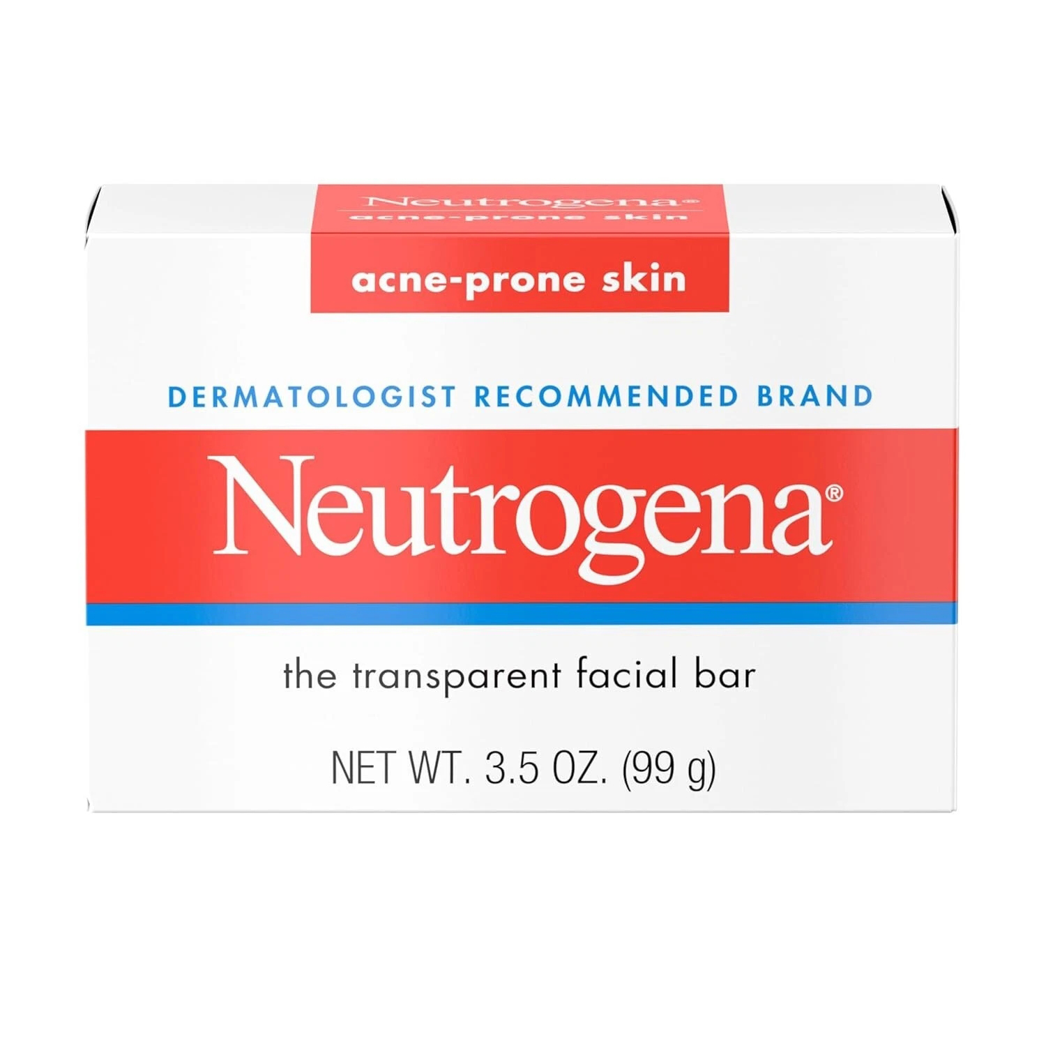 Neutrogena Acne Prone Transparent Facial Bar, 3.5 oz - 1 Each - Main image