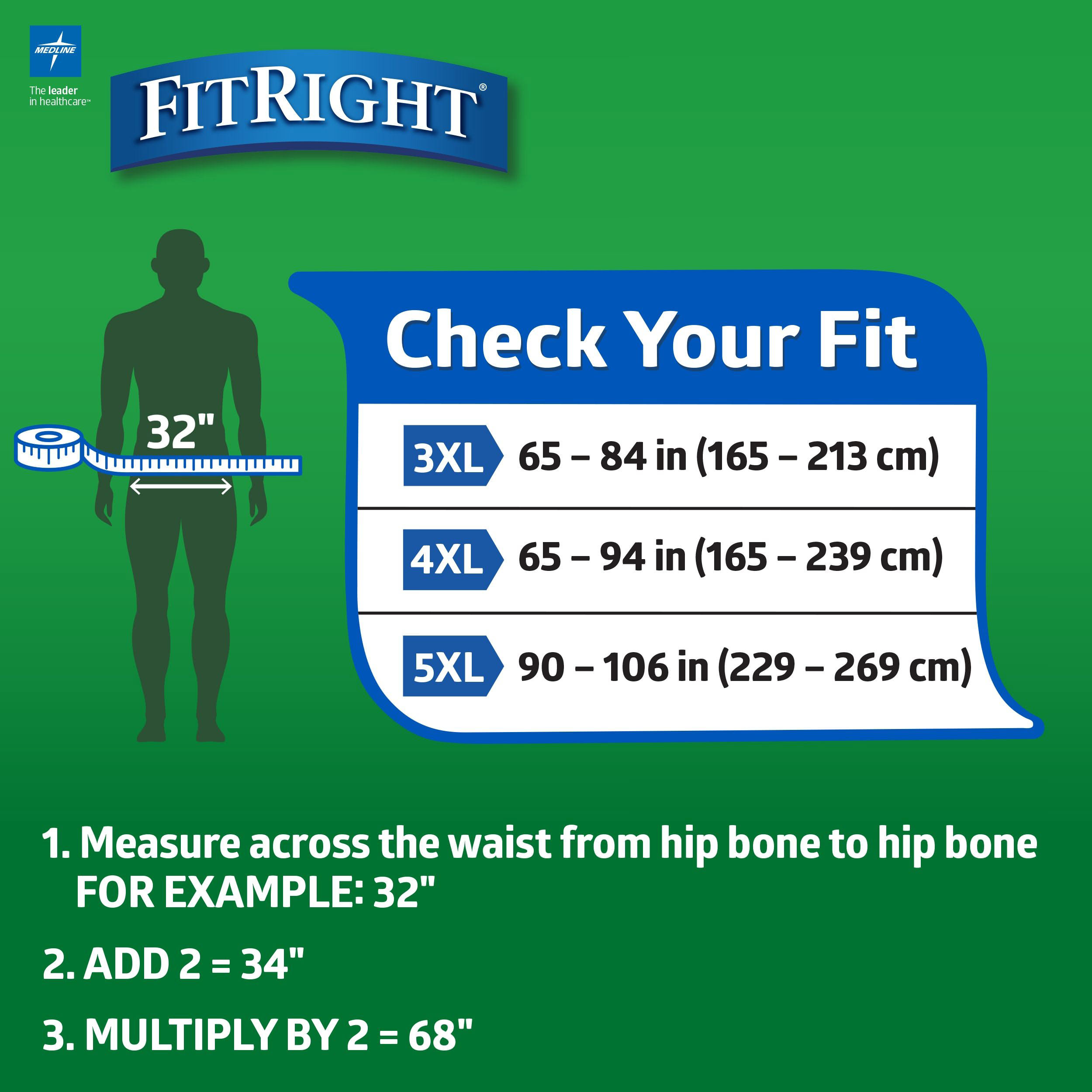 Medline FitRight 3XL Disposable Bariatric Briefs thumbnail 8
