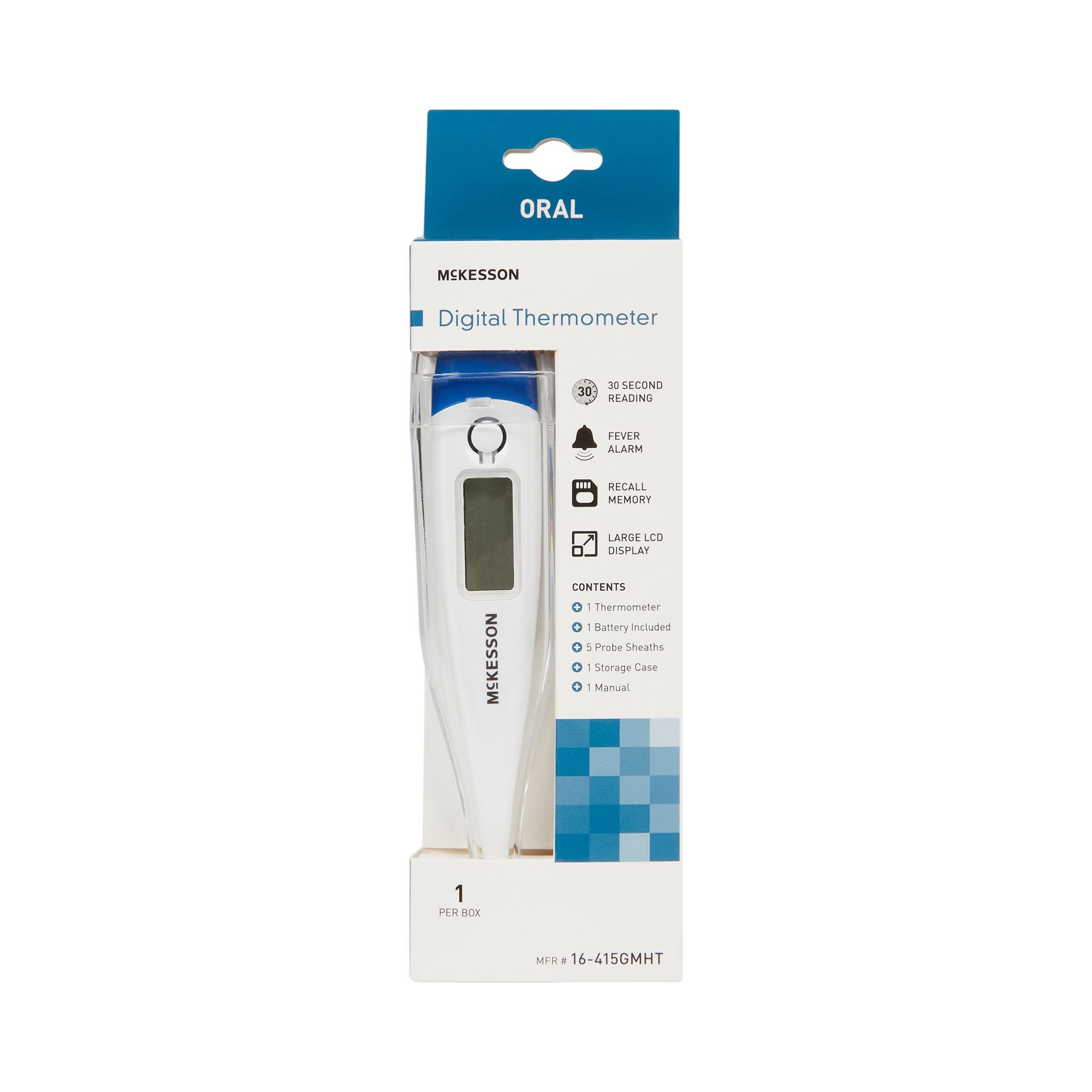 McKesson Digital Stick Thermometer 30 Second Response - Main image